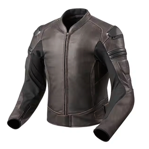 Men's Premium Quality Black Cowhide Leather Motorbike Jacket Having CE Armors Protections Motorcycle Jacket For Men - Product Image 2