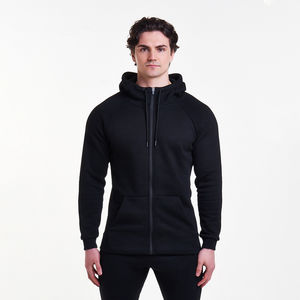 Venta al por mayor ropa de calle con cremallera personalizada de alta calidad 100% algodón mezclado hombres Sudadera con capucha polar Sudadera CON CAPUCHA DE ALTA GSM para hombre - Product Image 2