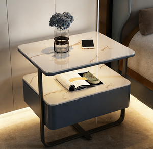 Mesa de Noche Inteligente con Carga Inalámbrica, Luz LED, Cajón con Cerradura Digital, Mueble de Dormitorio, Envío Rápido - Product Image 1