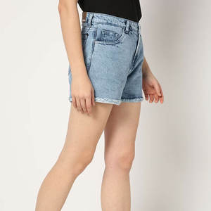 <b>High</b>-<b>Waist</b> Women's <b>Jeans</b> <b>Shorts</b> New Fashion Street Wear Breathable Design Online Article Made in Pakistan - Product Image 2