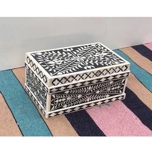Bonatical Joyería decorativa hecha a mano Bon Inlay MDF Hot Pot Jewelry Fancy Wholesale Bone-Inlay Design - Product Image 1