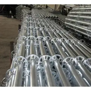 Fornitore della cina di alta qualità 6-12m tubo in acciaio zincato tubo in acciaio strutturale ponteggio zincato tubo A53 Q195