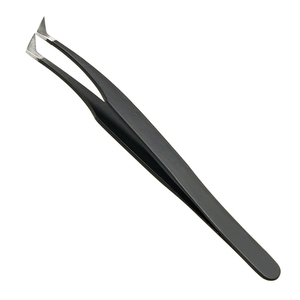 2025 tendance personnalisé Logo épilateur pince à épiler Top vente produit en acier inoxydable pointe inclinée pince à cils à vendre par HN - Product Image 4