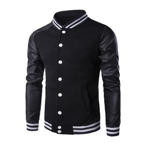 <b>Men's</b> Custom Embroidered Baseball Varsity College <b>Jacket</b> with Leather Sleeves <b>Fur</b> Winter Letterman CollegeBaseballjacket <b>for</b> <b>men</b> - Product Image 5