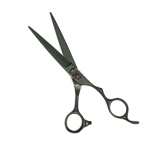 Top ciseaux élégants pour salon de coiffure professionnel ciseaux ciseaux de coupe de cheveux noir enduit avec vis réglable - Product Image 4