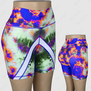 Blaze Fight Wear Customized Solid High Rise Yoga <b>Booty</b> Shorts Hot Pink Fitness Biker Shorts Elastic Waist Yoga <b>Leggings</b> - Product Image 1