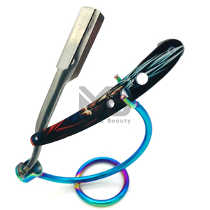 Best Edition Stylish Manual Barber's Precision Stainless Steel Shaving Razor with Single <b>Edge</b> Blade for Men's Grooming - Product Image 6