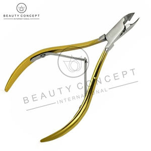 Coupe-ongles à poignée de couleur dorée Écologique Qualité supérieure Service OEM Impression de logo personnalisé Pince à ongles à cuticules Concept de beauté - Product Image 3