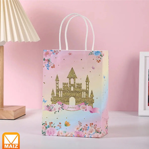 Bolsa de Regalo de Papel con Diseño de Mariposas para Fiestas de Cumpleaños Sorpresa - Colores Surtidos - Product Image 3