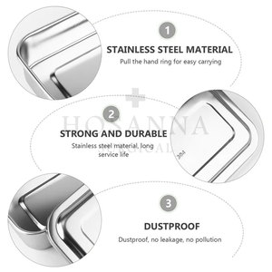 Bandeja Quirúrgica Gruesa para Riñón HOSANNA SURGICAL, Caja de Instrumentos Quirúrgicos Dentales de Acero Inoxidable, Certificación CE Clase I, Placa con Tapa Manual - Product Image 6