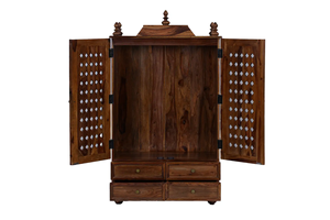 Decorative Wooden Modern Wooden Temple Handcrafted Pooja <b>Mandir</b> Luxury Home Prayer Unit Living Room KA742 - Product Image 3