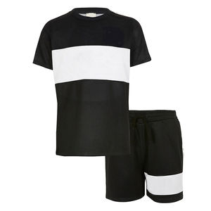 Vente en gros Ensembles shorts décontractés respirants pour hommes Nouvel arrivage Chemise à manches courtes Ensemble short et t-shirt confortable pour hommes Ensemble personnalisé - Product Image 4