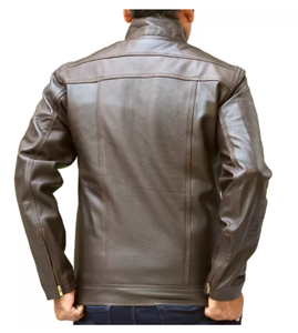 Nouvel arrivage de veste en cuir véritable mode d'hiver légère pour hommes veste d'extérieur de haute qualité pour hommes - Product Image 6
