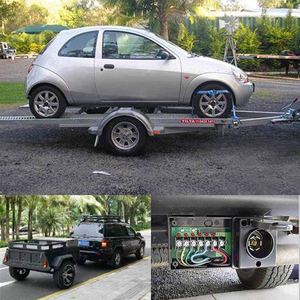 Trailer cắm adapter 7 Pin vòng để 4 và 5 phẳng lưỡi Trailer nối Trailer Adapter - Product Image 6