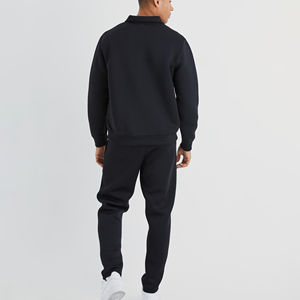 Ensemble survêtement deux pièces délavé à l'acide et vieilli, effet délavé soleil, sweat-shirt et pantalon de survêtement épais, décontracté, 100 % coton - Product Image 2