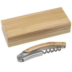 Couteaux, ouvre-bouteilles et tire-bouchons personnalisés en bambou Carmenier - Product Image 4