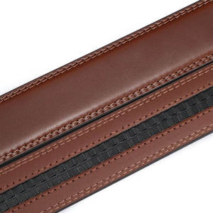 เข็มขัดหนังวัวแบบแยกสีดำและสีกาแฟสำหรับผู้ชายรูปแบบธุรกิจแฟชั่นหัวเข็มขัดแบบใหม่ปรับแต่งได้ - Product Image 3