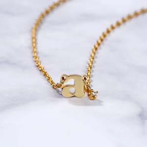 Jeulia Custom <b>Initial</b> Pendant <b>Necklace</b> with Birthstone in Rose Gold Sterling <b>Silver</b> - Product Image 5