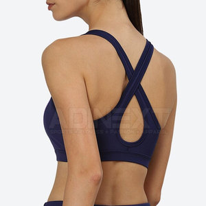 Soutien-gorge de sport pour femme de haute qualité, sans coutures, respirant, écologique, avec maintien élevé, en Spandex/Nylon, logo frontal, faible MOQ - Product Image 3