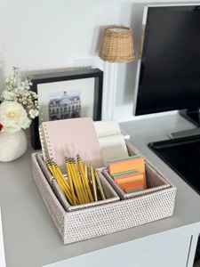 Juego de 4 Cestas Redondas de Ratán Hechas a Mano, Ecológicas, de Almacenamiento, Ratán Natural, Modernas, Multifuncionales, Hechas en Vietnam - Product Image 3