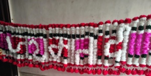 งานแฮนด์เมด Jai Mata Di ดาวเรืองมาลัยแต่งงานดอกไม้แขวนประตูเทศกาลตกแต่งทางเข้าบ้านวันฮาโลวีนขอบคุณพระเจ้า - Product Image 3