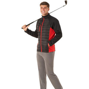 เสื้อแจ็กเก็ตแบบแอคทีฟสำหรับผู้ชาย, เสื้อแจ็คเก็ตกันลมบุผ้าไนล่อนมีซิปด้านหน้า - Product Image 4