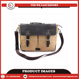 Último diseño vintage bandolera de cuero a la moda para portátil, accesorios de latón personalizados, precio al por mayor, accesorio de viaje - Product Image 6