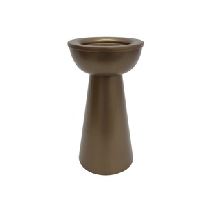 Bougeoir en métal au design moderne, finition dorée pour la maison, éclairage de table de Noël, décoration en vrac personnalisée et faite à la main - Product Image 3