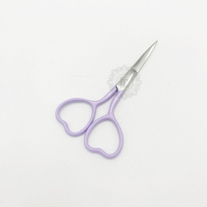 לב ידית אבקת ציפוי אבקה עם כסף נצנצים כסף נקודה cuticles יד נבדק בר קיימא scissor - Product Image 3