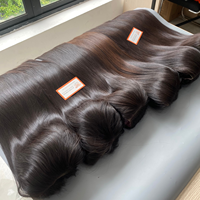 Perruques de Cheveux Humains Vierges Bruts Lisses en Gros pour Femmes Noires, Densité 180%, Full Lace Frontale HD