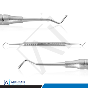 Instrument dentaire double embout en acier inoxydable pour restauration, 17 cm, pour remplissage de précision en amalgame, certifié CE - Product Image 2