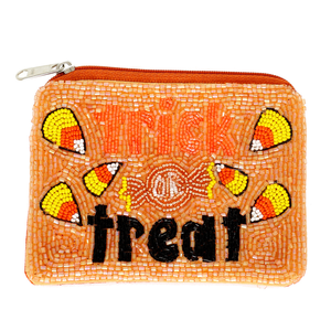 Monedero Bordado Elegante con Diseño Navideño de Cuentas de Semilla, Monedero Bordado con Cuentas de Semilla con Temática Navideña, Monedero con Cuentas - Product Image 6