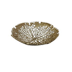 Bol au design moderne et nouveau, en aluminium poli couleur or, vaisselle et assiettes personnalisables pour la maison et les restaurants, service de restauration - Product Image 1