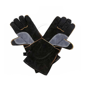 Estufas de cuero resistentes al calor Guantes contra incendios Guantes de cuero de alta calidad 1 par Guantes de soldadura resistentes de Pakistán - Product Image 1