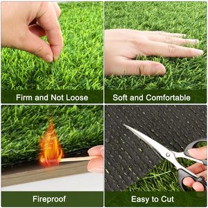 Alfombrilla de hierba para entrenamiento de orinal para perros, aspecto de césped artificial, segura para mascotas, lavable, para interior y exterior - Product Image 3