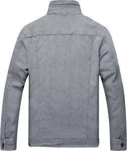 Veste en jean d'hiver de couleur unie d'approvisionnement d'usine OEM pour hommes Vestes de jean d'équitation avec logo personnalisé de marque de qualité avec un design durable - Product Image 3