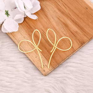 Laiton jaune plaqué or fait à la main Boho Designer boucle d'oreille à la mode bijoux à breloques cadeau de mariage boucle d'oreille cadeau pour elle - Product Image 2
