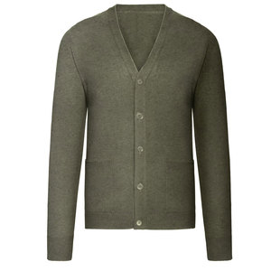Cárdigans de calidad premium con cuello en V y cierre de botón para hombre, ropa de invierno, cárdigans bajos de manga larga para hombre Moq - Product Image 1