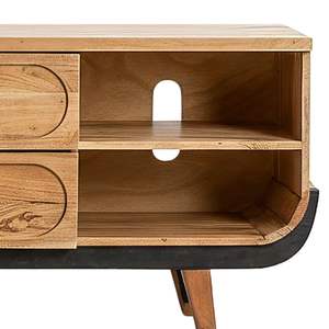 Large Black and Bleached Walnut <b>TV</b> <b>Unit</b> 160cm High Quality Modern Living Room & Bedroom Furniture 10 Pcs - Product Image 5