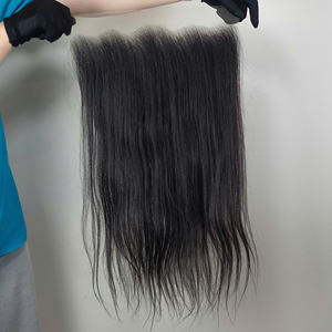 Réductions d'été! Extensions de cheveux naturels raides bruts 100% cheveux humains bruts vietnamiens 20 pouces Bundles 16 pouces HD lace Frontal - Product Image 6