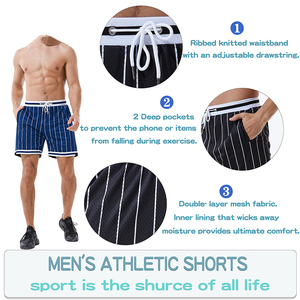 Customized Mesh Short Custom Logo Polyester Breathable Men 5 Inch Inseam Double <b>Layer</b> Custom Mesh Shorts With Pockets - Product Image 6