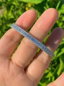 Beautiful 7.00 Ct Round Cut Moissanite Diamond Tennis <b>Bracelet</b> 14k White Gold Plated - Product Image 4