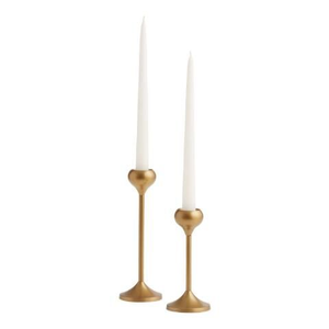 Bougeoir en laiton moderne Bâton de table Bougeoirs décoratifs pour mariage Bougeoir de luxe en métal doré pour la décoration intérieure - Product Image 1