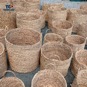 VASE en ROTIN écologique Panier à fleurs en osier fait à la main pour centre de table à la maison et décoration intérieure Boho - Product Image 6
