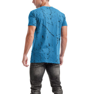 T-shirt personnalisé vierge à manches courtes avec logo personnalisé 100% coton sérigraphie personnalisée t-shirts respirants décontractés pour hommes - Product Image 6