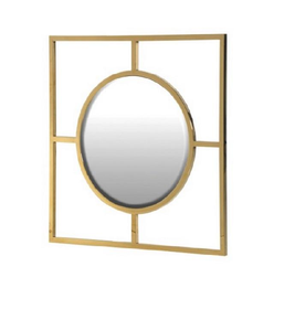 Espejo de Pared Vintage Más Vendido, Decoración de Pared de Hierro, Espejo de Pared Decorativo Cuadrado de Metal Personalizado para Decoración de Interiores del Hogar, Sala de Estar - Product Image 1