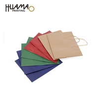 Großhandel Minimalistische Kraftpapiertüten Individuell Bedruckt mit Einfarbigem Design & Logo mit Griffen für Einfaches Tragen beim Einkaufen & Verschenken