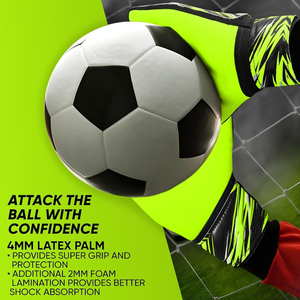 Hot Sale Professional Outdoor Goalkeeper <b>Gloves</b> Latex Waterproof Breathable Full Finger Lace-<b>Up</b> Closure High Quality 2025 - Product Image 3