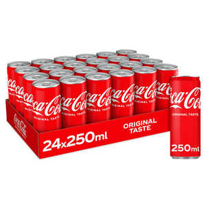 Boisson gazeuse Coca-Cola originale 250 ml en canette mince, rafraîchissante, prix de gros d'usine, stock disponible, boissons en vrac - Product Image 5