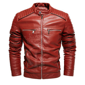 Chaqueta de cuero para hombre de la mejor calidad, chaqueta de cuero de secado rápido para hombre, chaqueta de invierno de cuero más vendida - Product Image 2